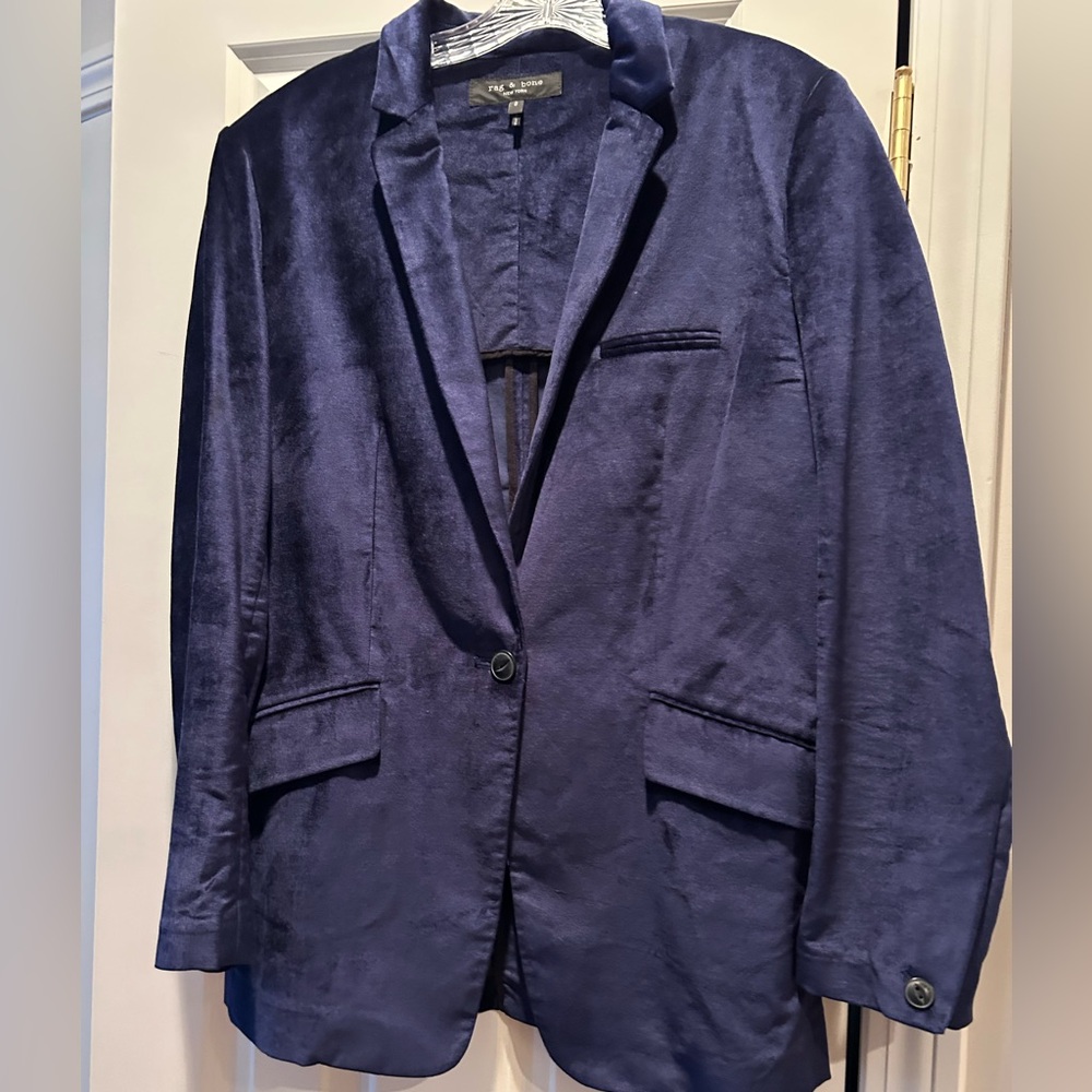 Rag & Bone Womens Margot Velvet Blazer